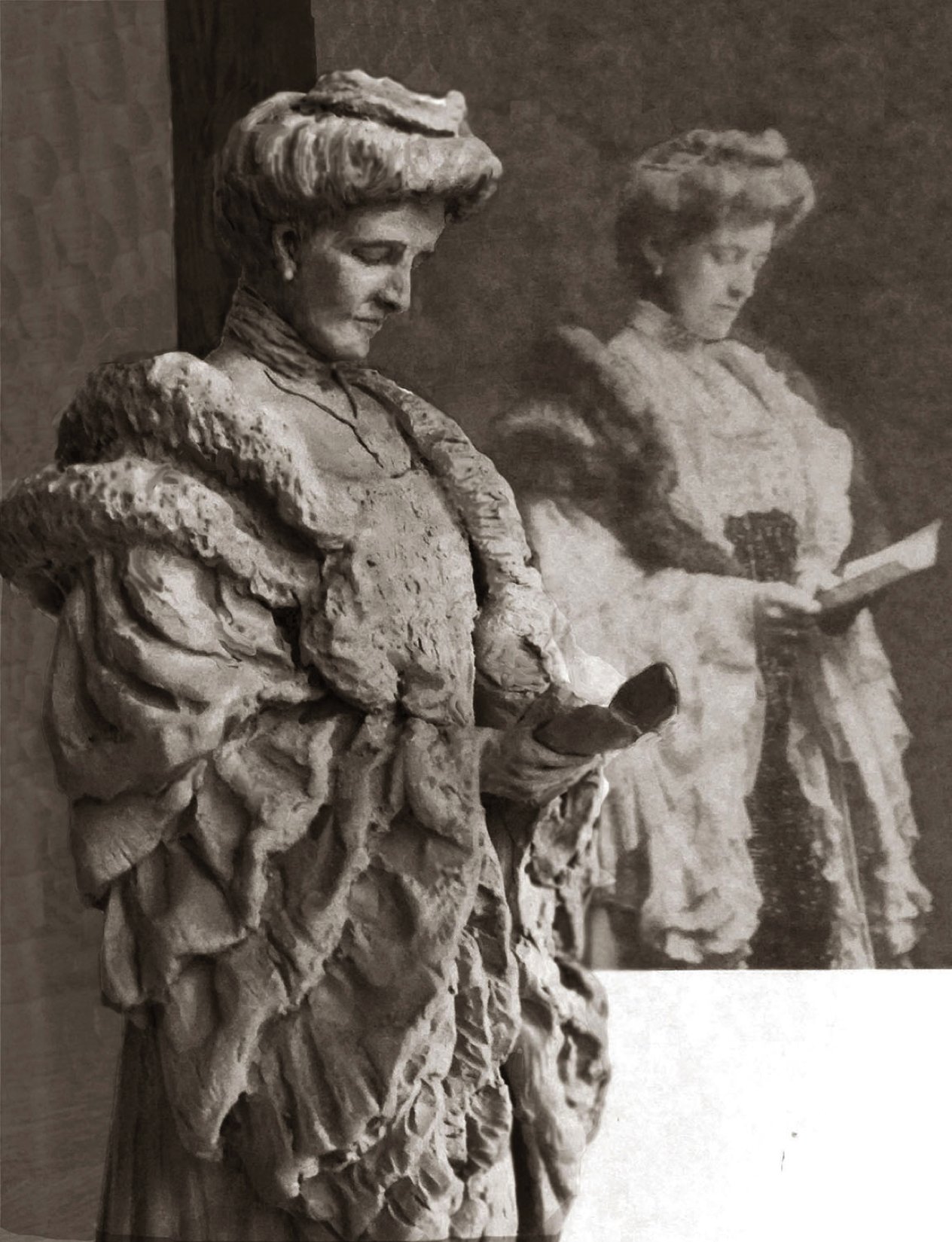 Edith Wharton sculpture by Carolyn Palmer